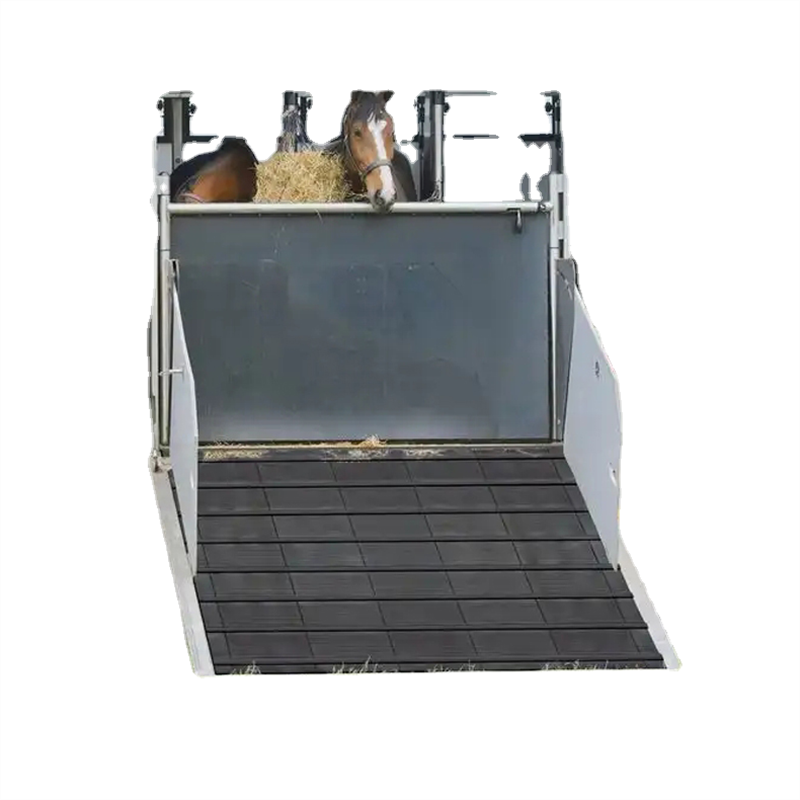 Horse Trailer Mat With Bars And Ribbed Surface Livestock Rubber Flooring Cow Ramp