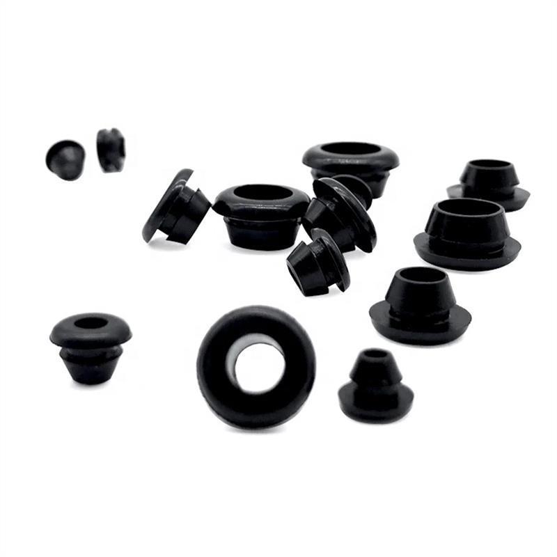 Non slip screw round black silicone rubber feet silicon bumper stoppers