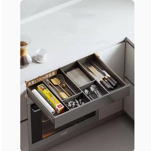 Goldmine kitchen pull out shelves cabinet shallow pullout drawers with dividers cabinet pullout drawer storage system