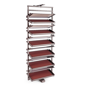 Goldmine soft closing revolving shoe rack organizer pull out rotating 360 rotary shoe rack for wardrobe closet storage