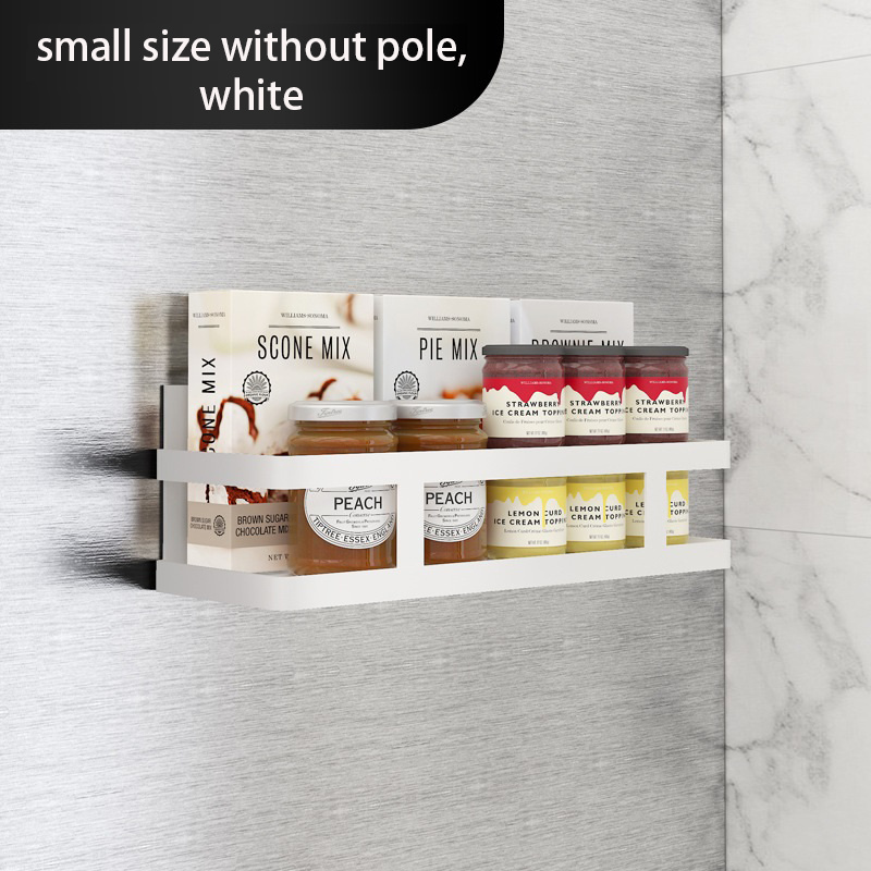 Magnetic Fridge Spice Rack Organizer Single Tier Fridge Rack Refrigerator Spice Storage Shelf Side Refrigerator Spice Rack