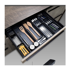 Goldmine Aluminum Cutlery tray  drawer inside storage organizations spoons and forks organizers storage bins