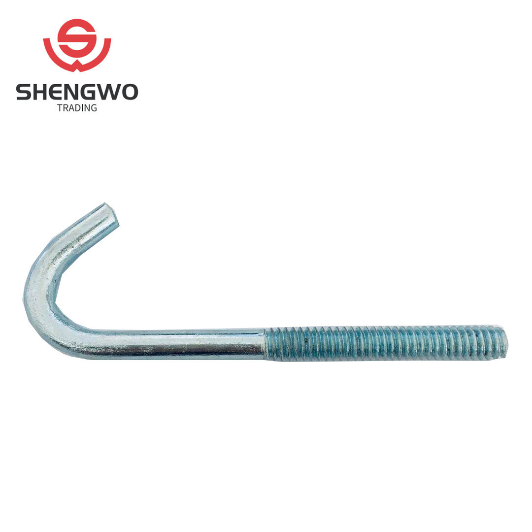 ZINC  J BOLT/U BOLT/ ROOFING BOLT   WITH HEX NUT