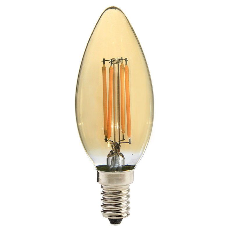 C35 e14 6w LED decorative Lamp Candelabra light source light bulbs LED Filament Candle Bulb light