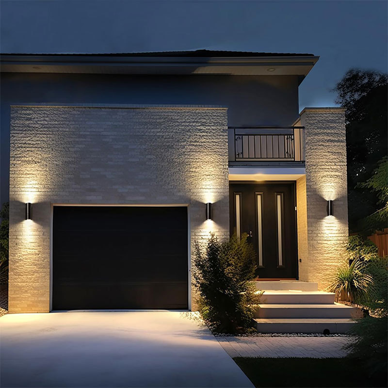 Up Down Exterior Outdoor Lighting Fixture Sconce Wall Lamp Waterproof Decor Lights LED AC Wall Mount E27 Gu10 Replaceable Modern