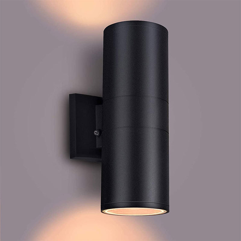 outside up and down wall sconce light modern outdoor porch wall lamp waterproof cylinder exterior light fixture for garage patio