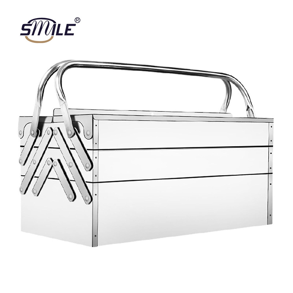 SMILE Custom Tool Box With Handle Metal Storage Tool Box  Storage Drawer Tool Set With Layers