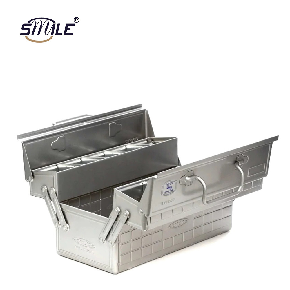 SMILE Custom Tool Box With Handle Metal Storage Tool Box  Storage Drawer Tool Set With Layers