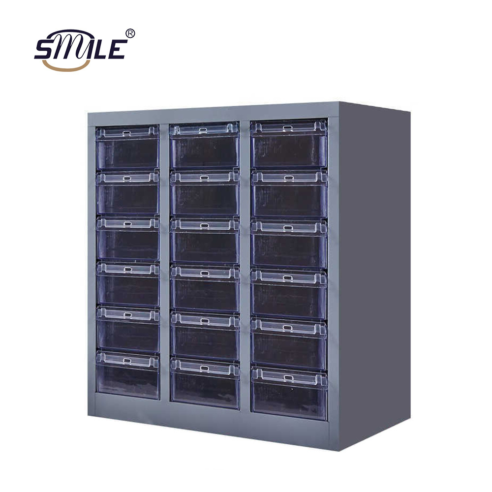 SMILE OEM 12/20/24 Drawers Plastic Drawer Parts Cabinet for Small Parts Organizer Plastic File Cabinets