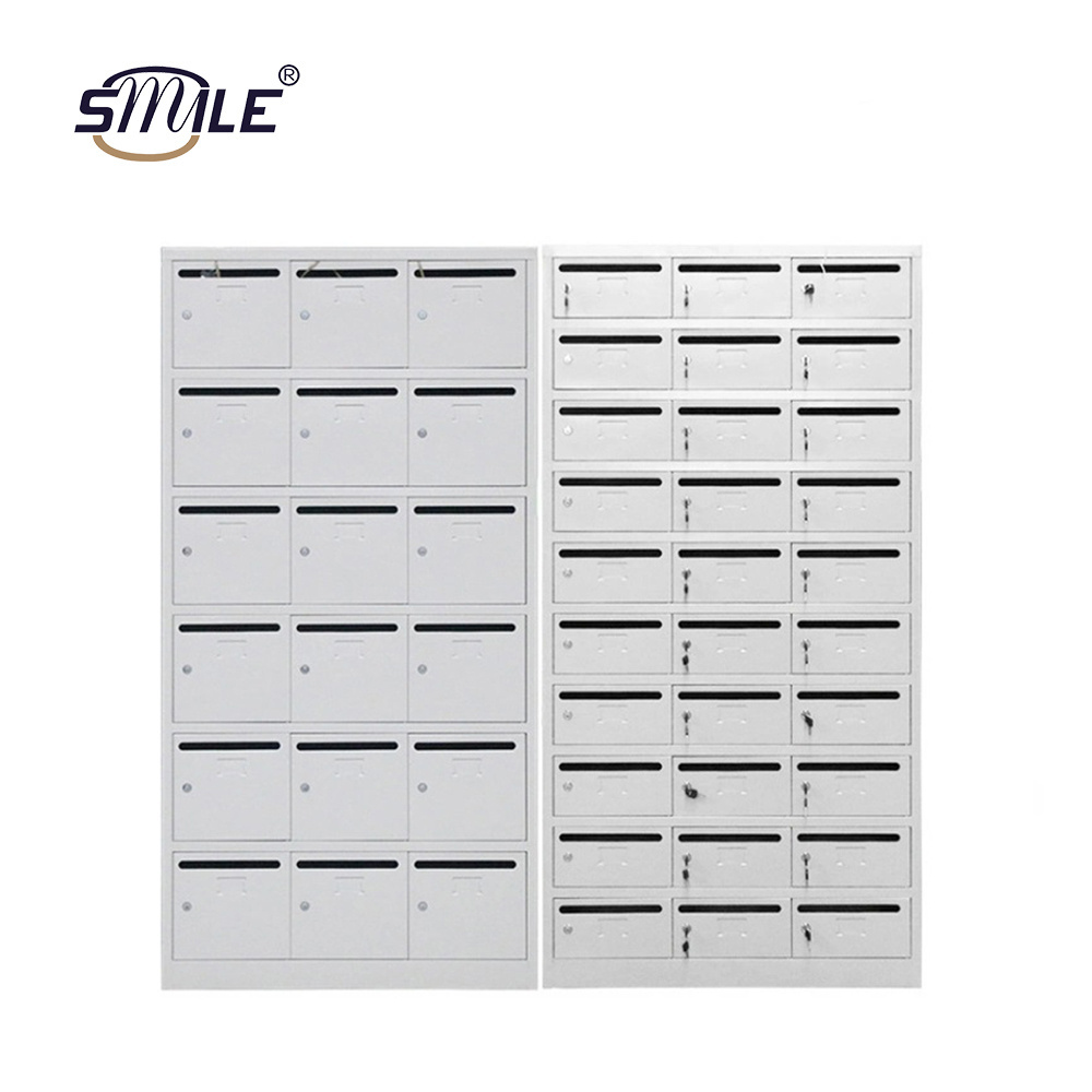 CHNSMILE Metal Mailbox Steel Aluminum Stainless Steel Outdoor Apartments Mailbox Standing Commercial Mailbox