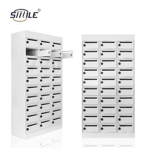 CHNSMILE Metal Mailbox Steel Aluminum Stainless Steel Outdoor Apartments Mailbox Standing Commercial Mailbox