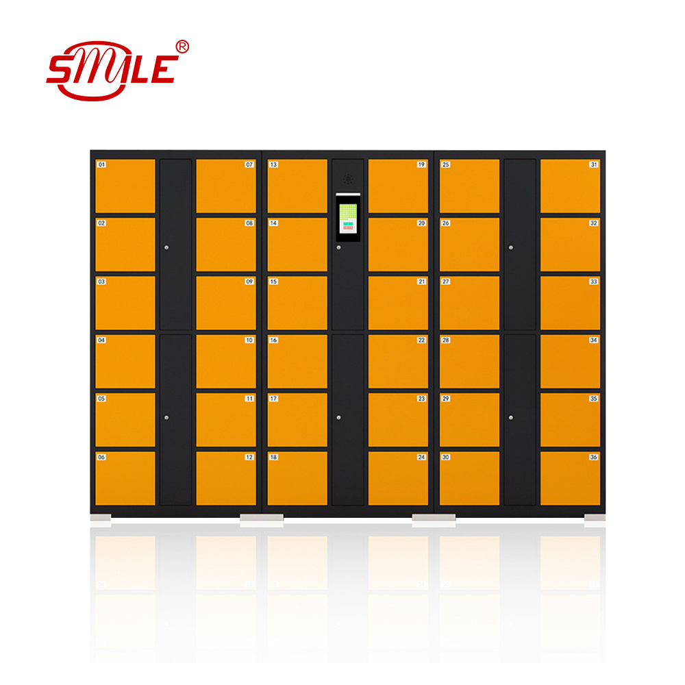 SMILETECH 36 Door Metal Locker Laundry Storage Lockers Steel Parcel Smart Staff Gym Lockers