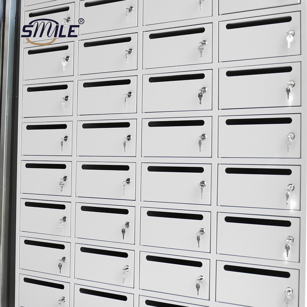 SMILE Customized  multi-door outdoor mailbox Commercial Stainless Steel Mailbox For Sale Locking Mailbox Postbox