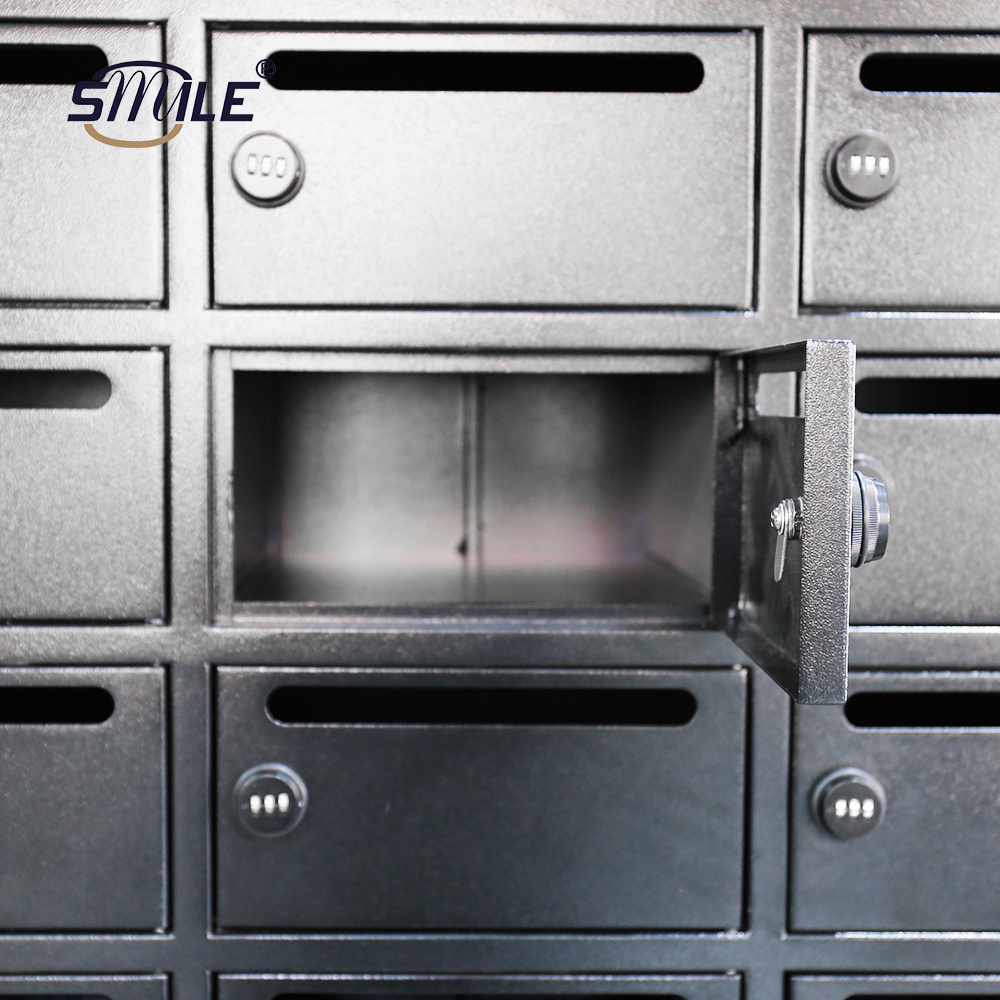 SMILE OEM Mailbox Letterbox Lockable Apartment Postbox Stainless Post Mailbox Outdoor Postbox