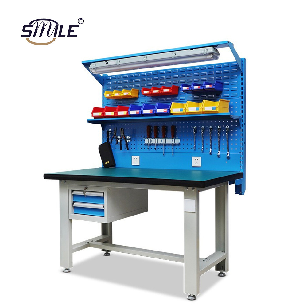 SMILE Fitter workbench assembly line ESD work bench workshop stainless steel anti-static packing tool table