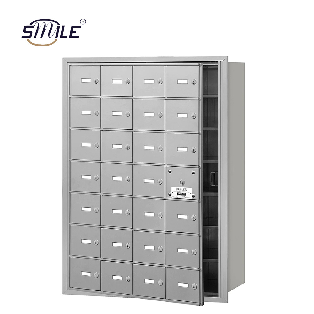 SMILETECH Mobile Phone Locker With lock 45 door Desktop/Wall Mounted Custom Doors Mobile Phone Storage  Charging Lockers