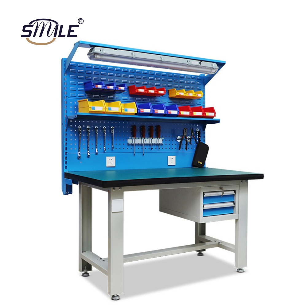 SMILE Fitter workbench assembly line ESD work bench workshop stainless steel anti-static packing tool table