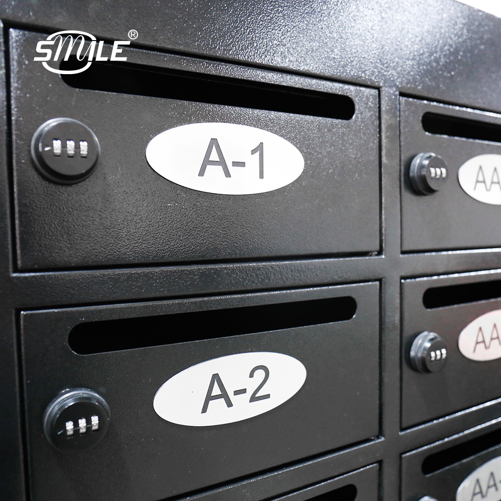 SMILE OEM Mailbox Letterbox Lockable Apartment Postbox Stainless Post Mailbox Outdoor Postbox