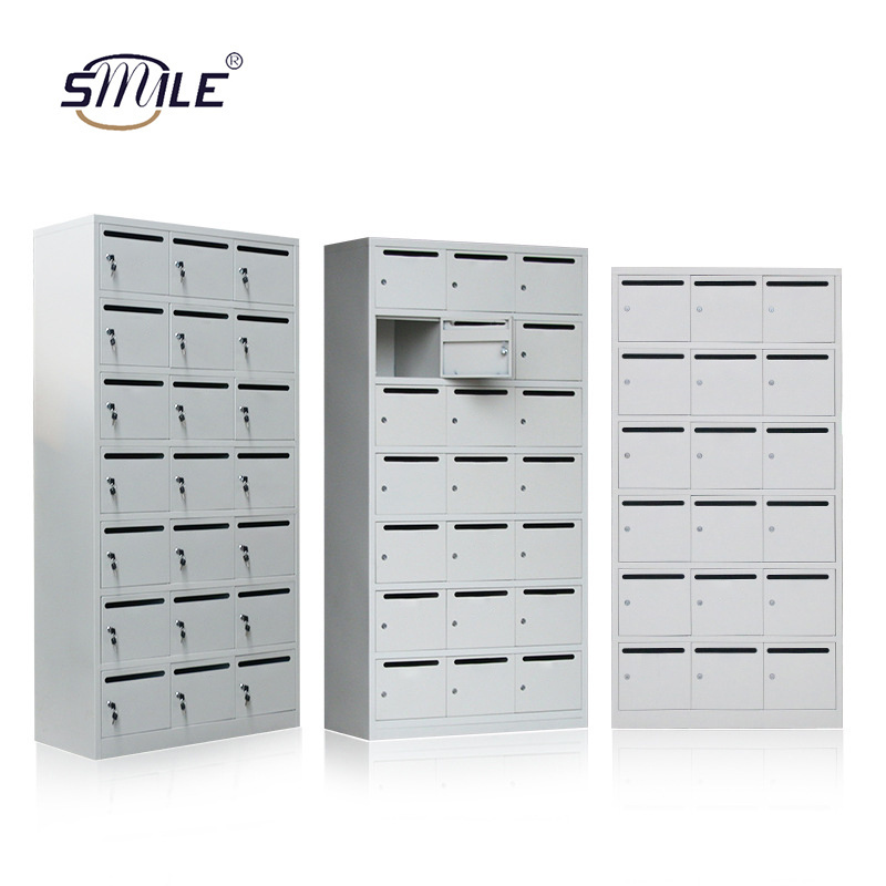 SMILE HOT sale 10/20/30/40Door Outdoor Mailbox/Apartment Postbox/Metal Office Locking Mailbox Commercial Mail Box  with lock