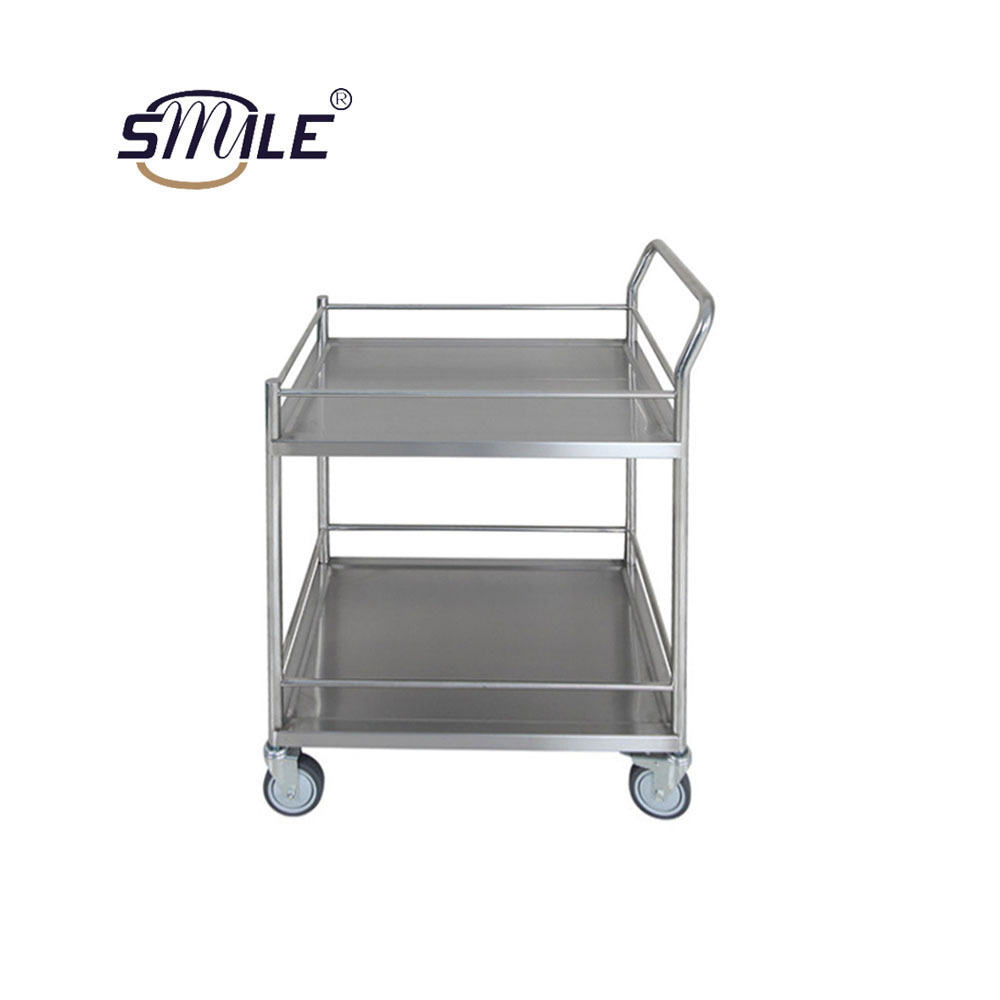 SMILE Different Size Inflight Stainless Steel Trolley Aircraft Service Cart Airplane Food Trolley With Wheels