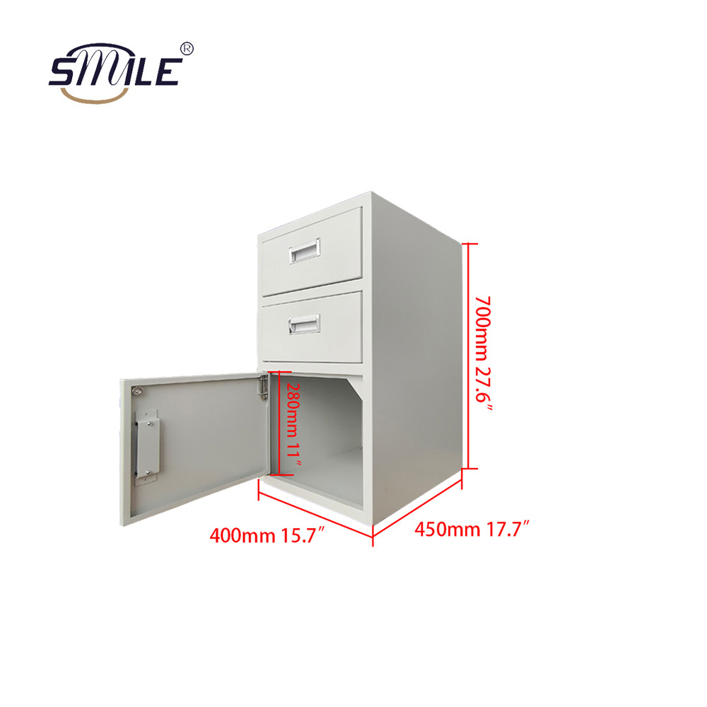 SMILE Easy Assemble Office Steel Storage Lateral File Cabinet Vertical Metal 6 Drawer Filing Cabinet