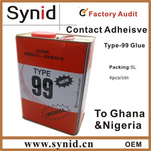 Original TYPE 99 Neoprene contact adhesive glue 5L for African