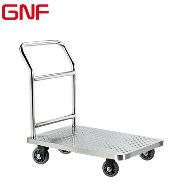 GNF High quality Stainless steel heavy duty hand trolley truck platform trolley