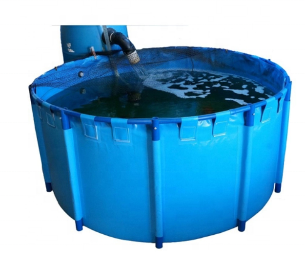 Wholesale Custom Pvc Tarpaulin Plastic Fish Ponds Outdoor Plastic Fish Pond Fish Tank Farming With Pvc Foldable