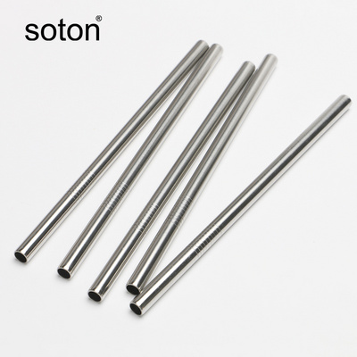 eco friendly straight reusable metal drinking stainless steel straws