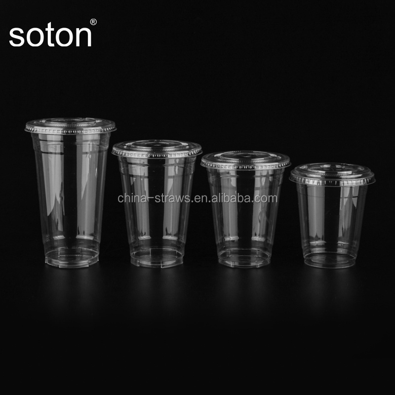 Disposable Drinking Cup 700ml 24oz PLA CUPS - BUBBLE TEA CUP