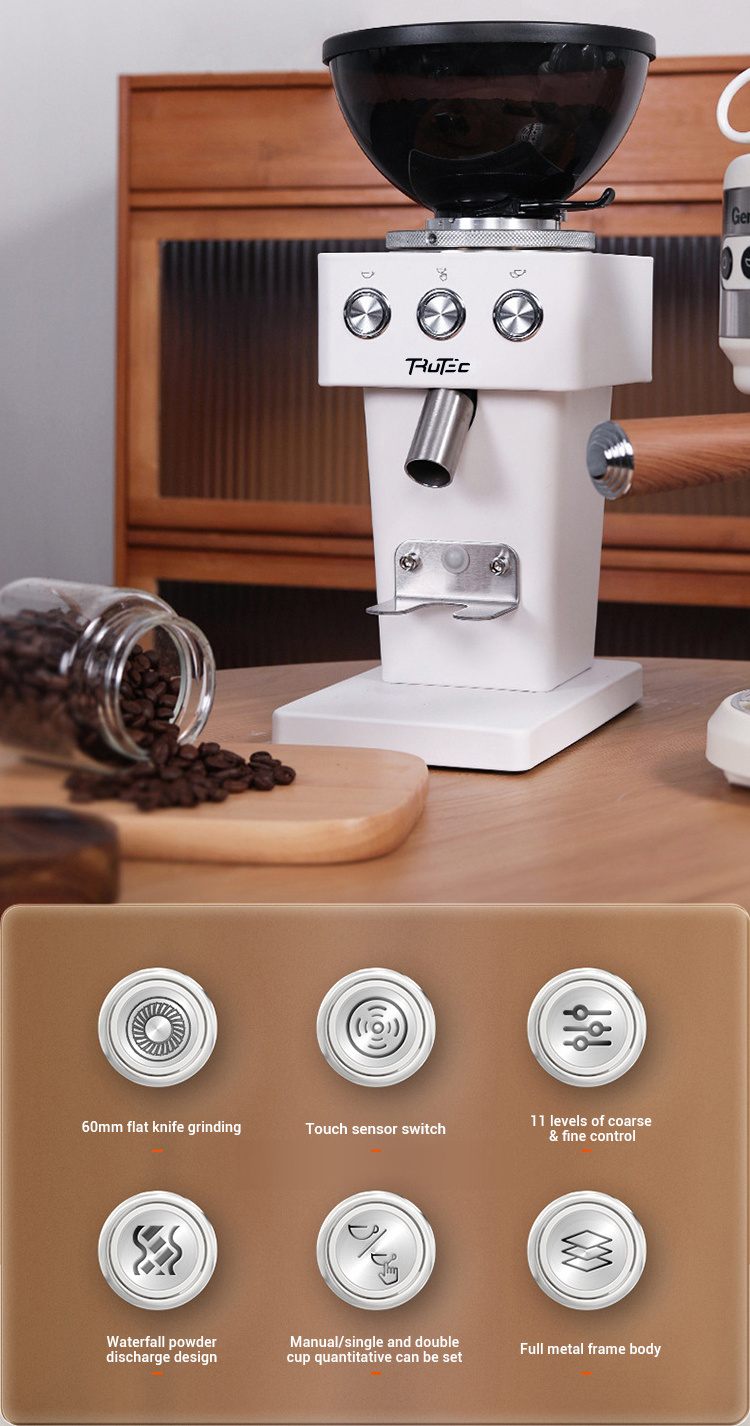 High quality roasted coffee bean different favor coffee grinder conical burr mill espresso