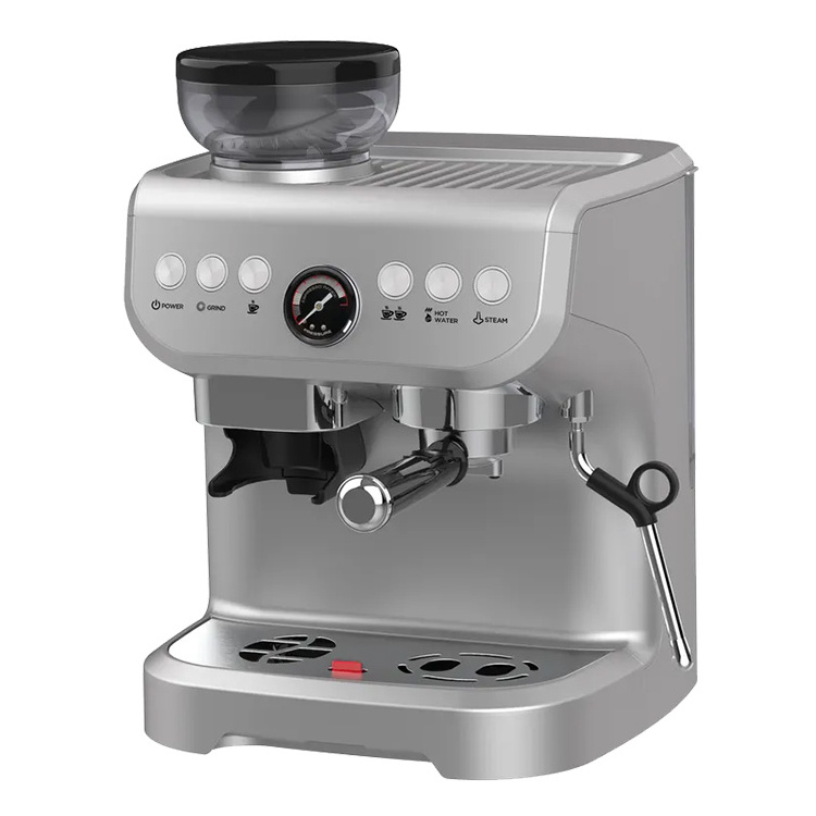 Home or office use semi automatic espresso coffee machine with grinder coffee maker