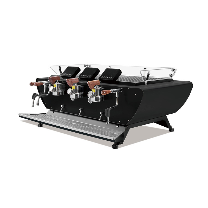 Hotel cafeteras professional semi automatic single group coffee espresso machine with electronic control brewing head