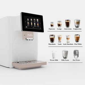 Popular style white coffee makers machine automatic coffee brewing equipment espresso coffee machine