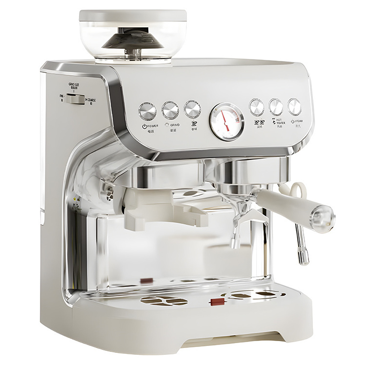 Home or office use semi automatic espresso coffee machine with grinder coffee maker