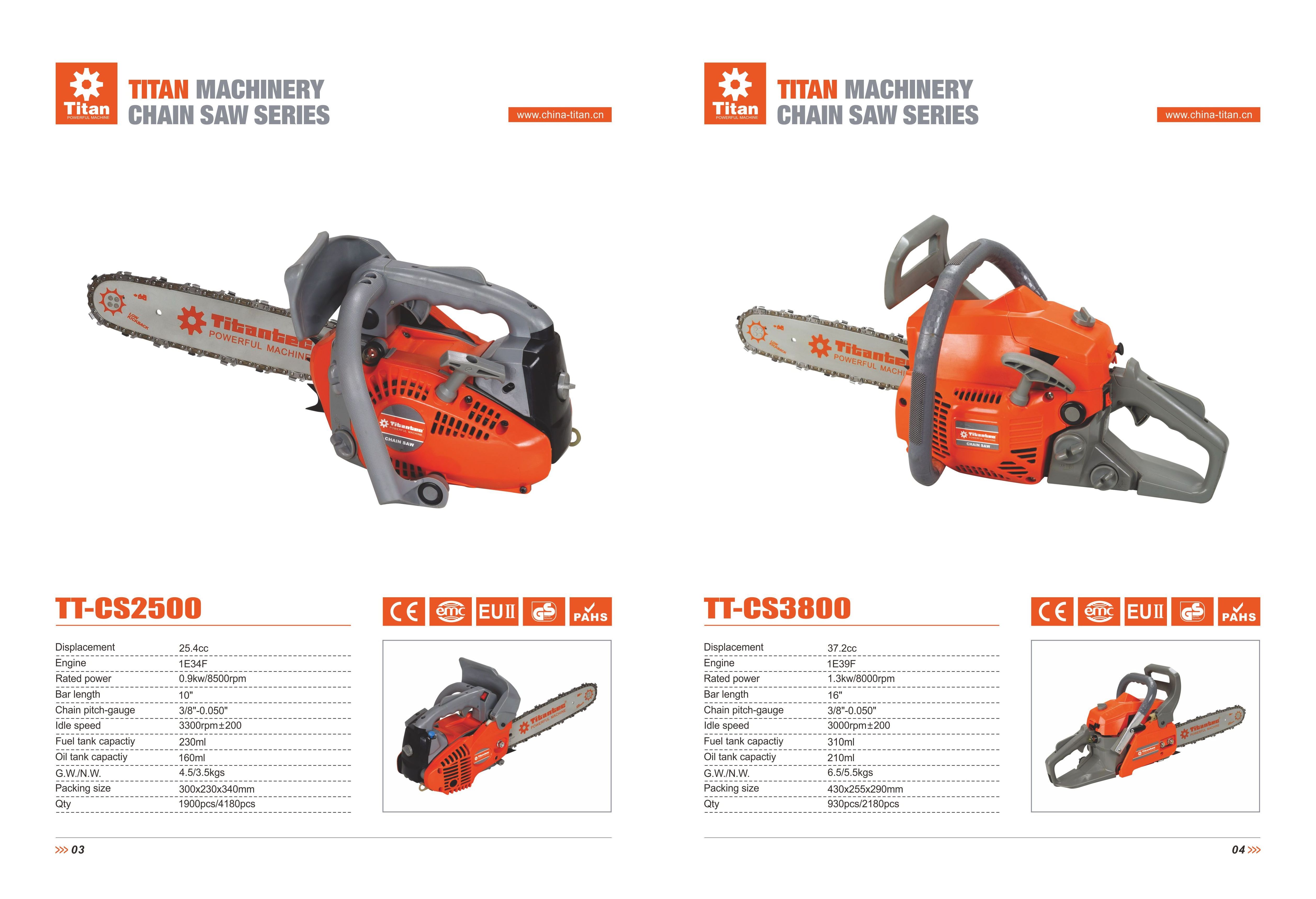 25cc Gasoline Mini ChainSaw 2-stroke 0.9kw