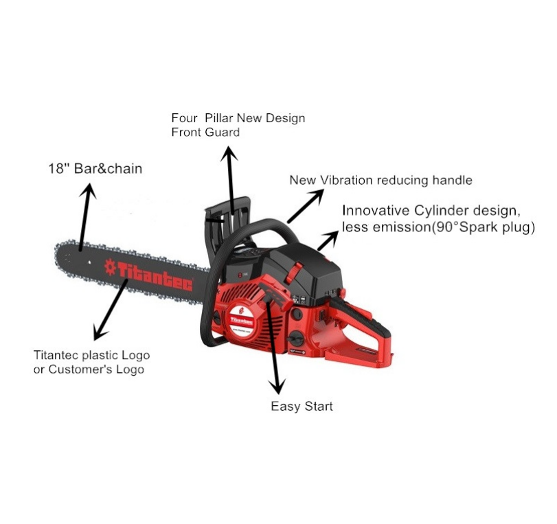 58CC CHAINSAW with Chinese or Walbro carburetor