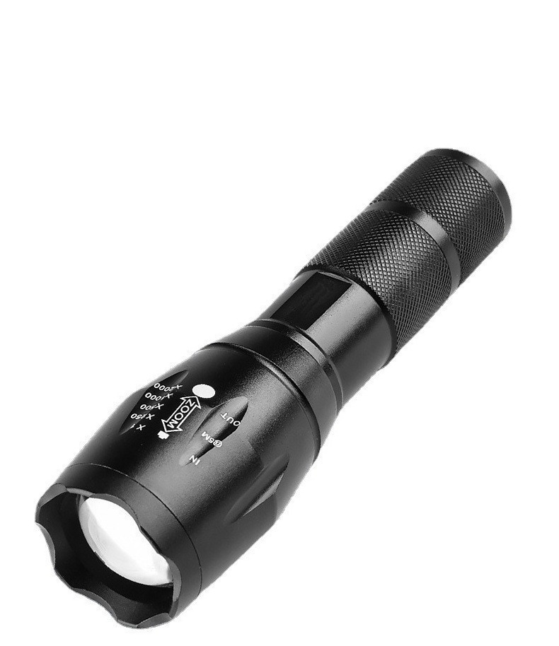 Zoomable Outdoors Portable Flashlights with 5 Modes Bright Small Flash Torch Light for Camping Hiking Walking Emergency Use