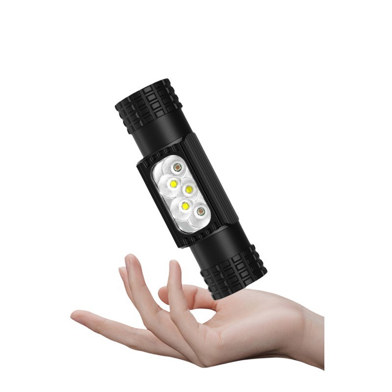 Brand New 120 Degree Built in USB-C Charging Head Flashlight with Dismountable Headband for Camping Hiking Fishing Running