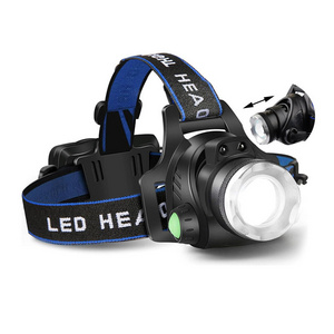 Motion Sensor USB Rechargeable Waterproof T6 LED Telescopic Zoom Headlight Head Lamp Headlamp for Camping Hiking Hunting Fishing