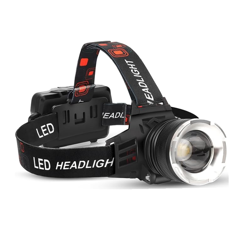 Rechargeable Battery-Powered P90 LED Motion Sensor Headlamp Headlights with 90 Adjustable for Camping Hunting Fishing Running