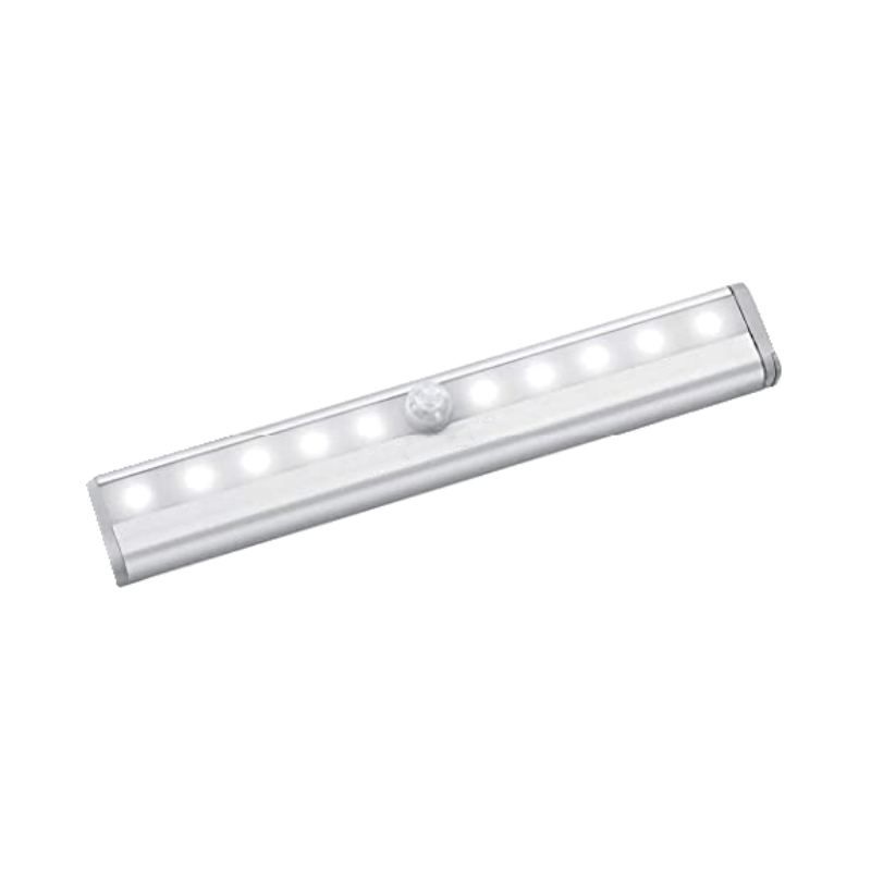 10 LED rechargeable Magnetic Operated Motion sensor Light Stick-On Anywhere for Cabinet Closet Bar  bathroom kitchen