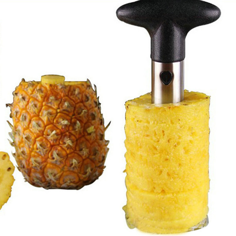 Factory Wholesale Custom Logo Creative Kitchen Gadgets Manual Handheld Pineapple Cutter Slicer Peeler Cutting Peeling Machine