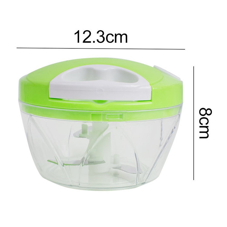 Factory Wholesale  Durable BPA free  Bowl  Removable Blade Mini Slicer Pull String Manual Food Processor