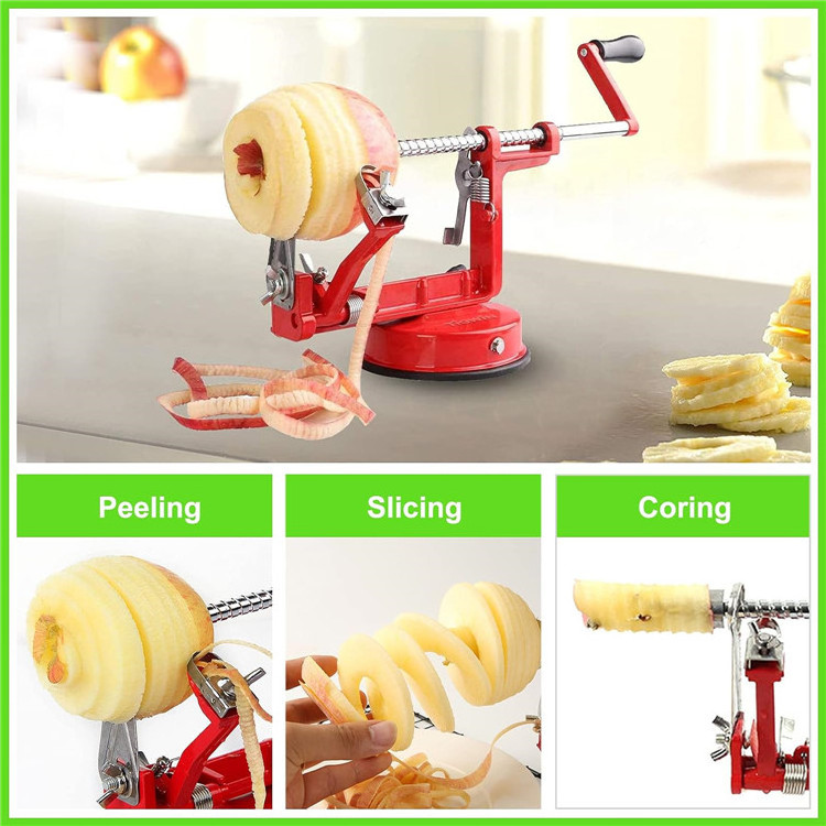 High Quality Household Commercial Fruit Apple Peeler Corer Slicer Remover Potato Apple Peeler Corer Slicer Machine