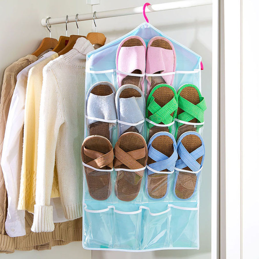 Factory Wholesale 16 Pocket Door Storage Closet Toys Underwear Socks Hanging Bag Organizer