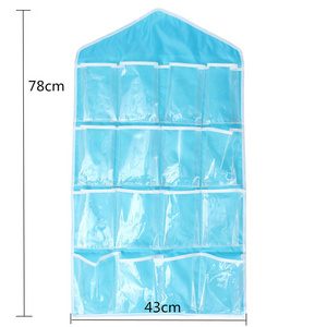 Factory Wholesale 16 Pocket Door Storage Closet Toys Underwear Socks Hanging Bag Organizer