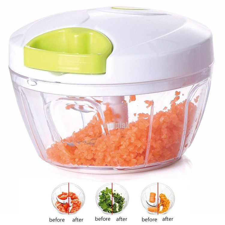 Factory Wholesale  Vegetable Meat Mixer Blender Slicer Pull String Manual Mini Food Choppers