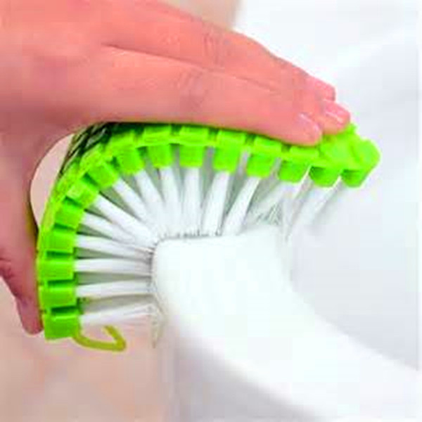 Factory Wholesale  Laundry Sinks Plastic Scrub Brush Bath Toilet 360 Flexible Bendable Corner Cleaning Brush