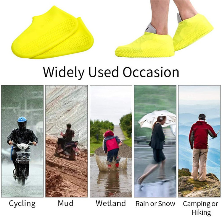 Factory Wholesale Custom Rainy Days Reusable Men Women Kids Waterproof Shoes Cover Rain Boots